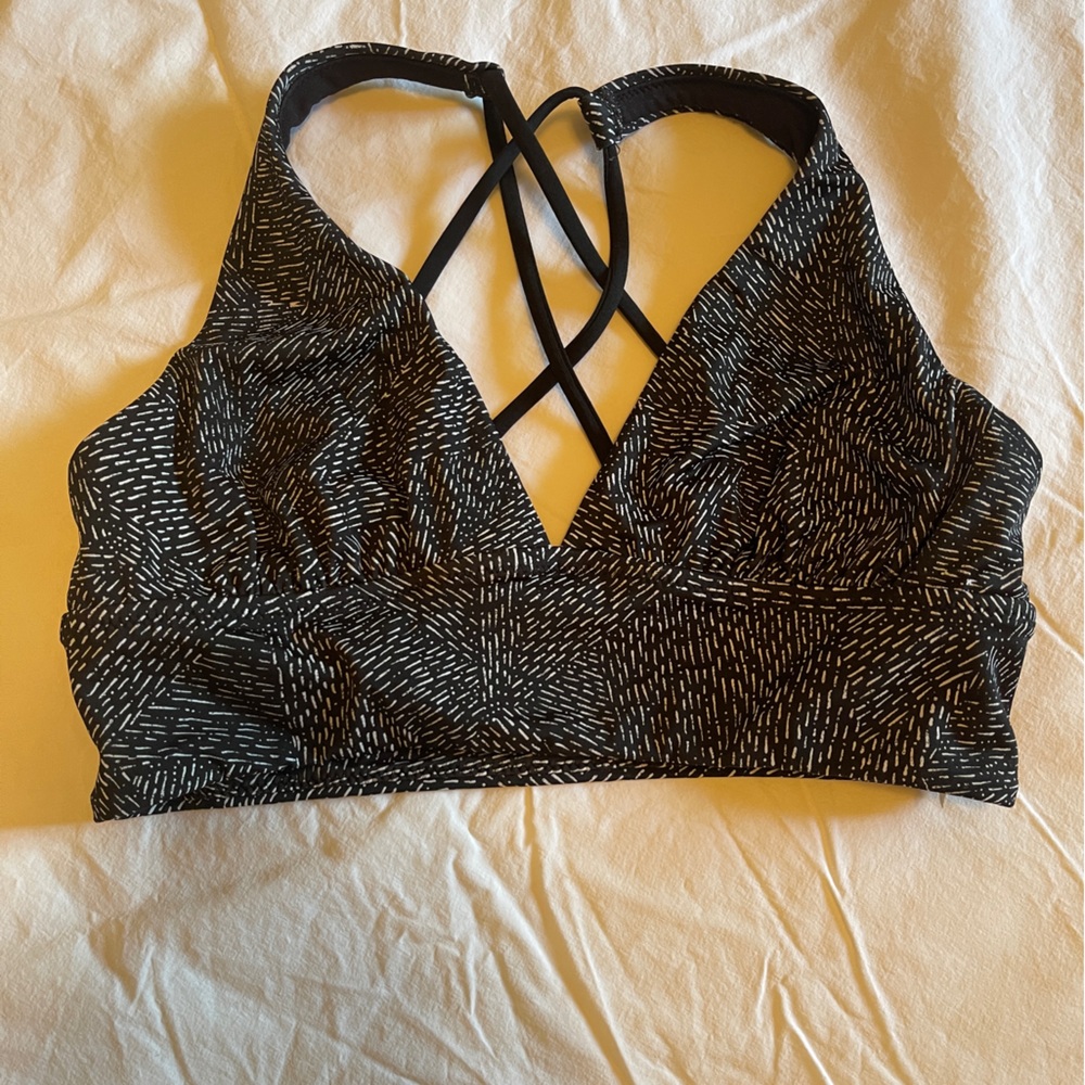Athleta swim top size small black